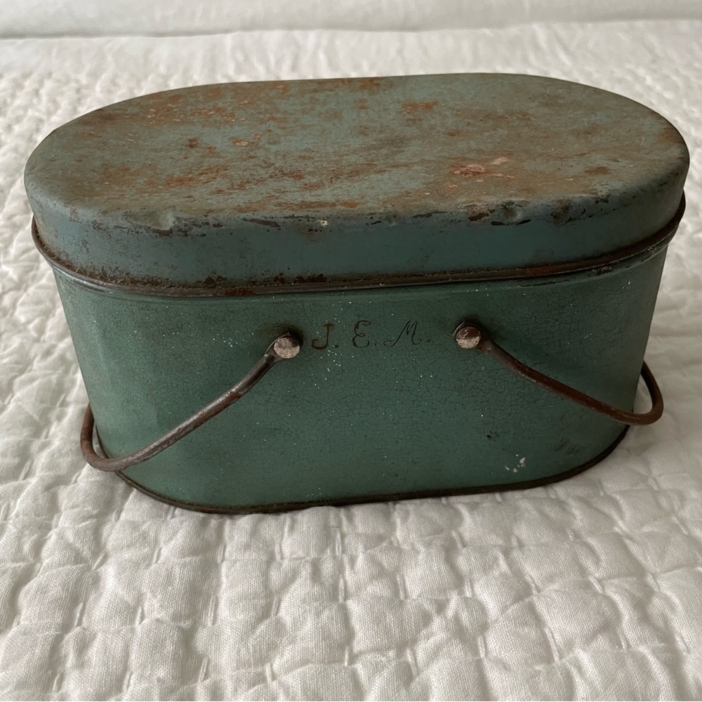 Antique Vintage Metal Lunchbox